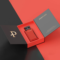 Boîtes d'emballage de parfum de luxe personnalisées en violet, boîtes en carton de luxe avec logo magnétique pour boîte de parfum
