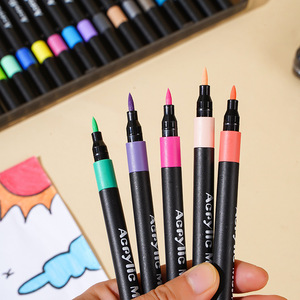 Acrylic Marker 80 Colors Soft Tip Art Supplies For Kids School <b>Drawing</b> Painting Gift Box Packaging - Product Image 2