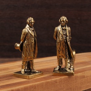 Figura de Beethoven en Latón, Artesanía Metálica 3D, Decoración para el Hogar y la Oficina - Product Image 3