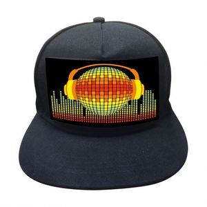 Gorra LED con Diseño de Personajes, Activación por Sonido, Estilo Deportivo, 100% Algodón, Funciona con Batería, Personalizable con Luces Intermitentes para Fiestas - Product Image 5