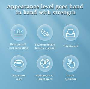 Factory Best Sell Colorful Custom Hanging <b>Clothes</b> Vacuum <b>Storage</b> Bags - Product Image 3