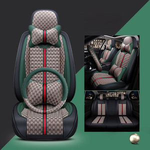 Ensemble de voiture en cuir de luxe personnalisé Marcan comprenant un coussin de mémoire, un coussin lombaire et un couvre-volant - Product Image 6