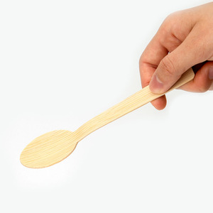170Mm Biểu Tượng Tùy Chỉnh Tre Đồ Dùng Tre Dùng Một Lần Dao Kéo Đặt Phân Hủy Sinh Học Đồ Ăn Cho Đảng Cắm Trại - Product Image 5
