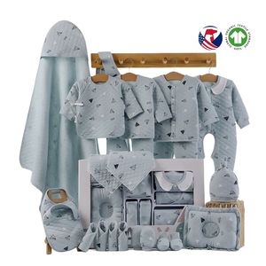 En Gros Lots <span class=keywords><strong>de</strong></span> 18/22 Pièces <span class=keywords><strong>de</strong></span> Pyjamas pour Bébé 0-1 An, Vêtements pour Nouveau-Né 100% Coton, Coffret Cadeau <span class=keywords><strong>de</strong></span> Vêtements pour Bébé - Product Image 1