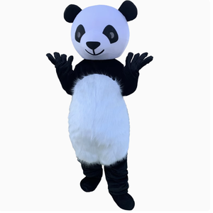 Oem/ODM động vật gấu trúc sang trọng Linh Vật Trang phục dành cho người lớn kích thước phim hoạt hình Halloween bên váy phù hợp với - Product Image 3