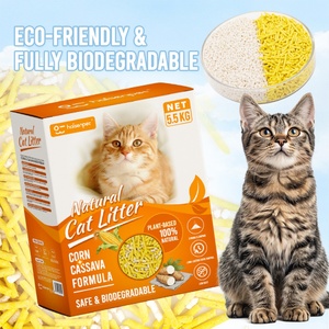 Échantillons Gratuits Litière pour Chat Biodégradable Organique à Base de Maïs et de Manioc, Écologique, Sans Poussière, Absorption Rapide - Product Image 1