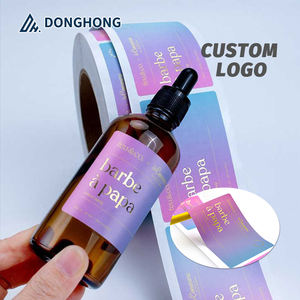 Dongguan الشركة المصنعة للطباعة العلامة التجارية للماء لاصق مطفي مادة الفينيل ملصق مخصص لفة - Product Image 1