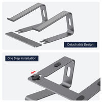 Soporte desmontable ergonómico Riser Metal aleación de aluminio Notebook plegable aluminio Dj escritorio portátil soporte para Macbook