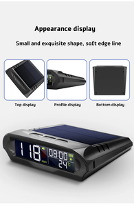 <span class=keywords><strong>Compteur</strong></span> <span class=keywords><strong>de</strong></span> <span class=keywords><strong>vitesse</strong></span> GPS X98 avec affichage tête haute à charge solaire, alarme numérique intelligente pour voiture, rappel personnalisé, électronique - Product Image 5