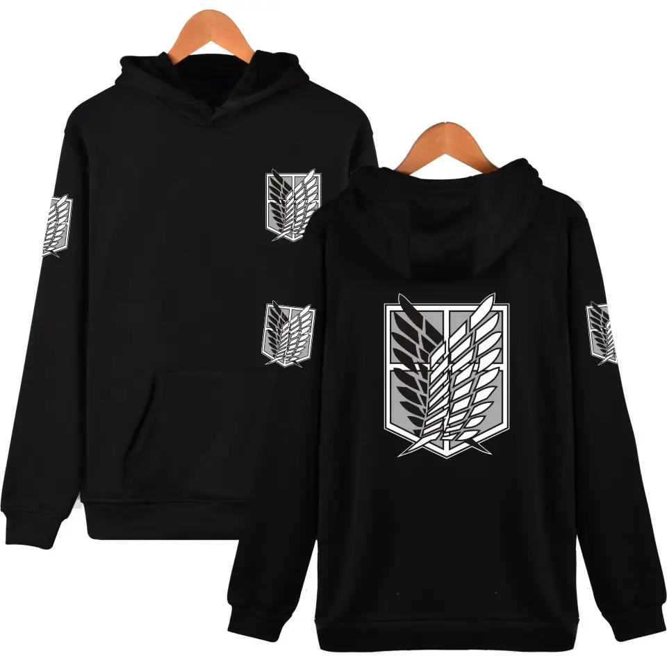 16 Colors 3D printing Cotton Hoodies Pullover Sweatshirt For Fans of Anime Attack on Titan