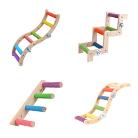 Vente en gros de perchoir debout en bois, aire de jeux amusante, fournitures de cage pour animaux de compagnie, accessoires de volière, produits pour oiseaux