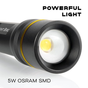Sáng Chim Tùy Chỉnh 5W Hợp Kim Nhôm IP44 Không Thấm Nước AA Pin Powered LED Đèn Pin Với <span class=keywords><strong>150</strong></span> Lumens Cắm Trại Di Động <span class=keywords><strong>Torch</strong></span> - Product Image 3