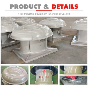 Cam Elyaf Takviyeli Plastik Yüksek Verimli Endüstriyel Egzoz Aksiyal Havalandırma Çatı Fanı - Product Image 6