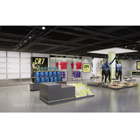 Porte-vêtements en métal personnalisé, moderne et écologique, pour boutique de sport, magasin, mobilier d'exposition