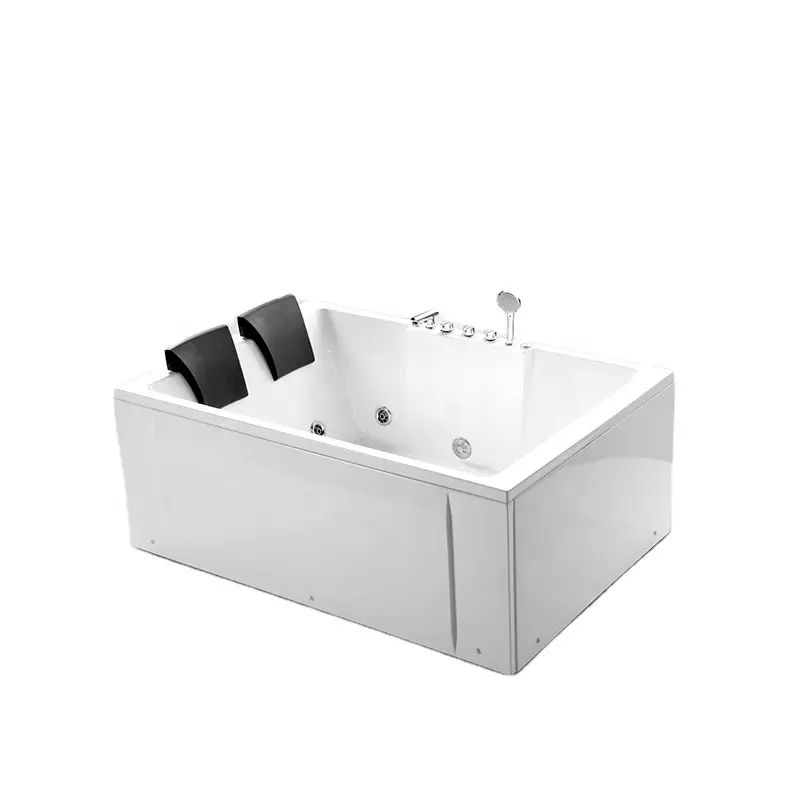 Hidro Massagem Banheiras Grande Rectangular Corner Banheira Grande com Jatos Banheiro Acrílico Branco Design Gráfico Moderno, 3d Model Design