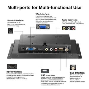 Pantalla cuadrada táctil resistiva capacitiva de 10 pulgadas 1024*768 Monitor integrado de Marco LOabierto Industrial para pantalla LCD de caja de Metal 4:3 - Product Image 4