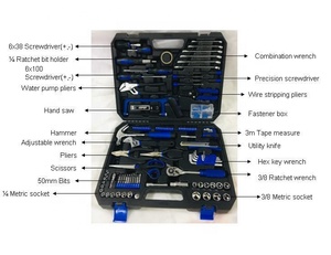198 Piece Car Repair <b>Tool</b> <b>Set</b> Professional Mechanic Hand <b>Tool</b> Kit With Storage Box for Automotive Home Garage Maintenance - Product Image 1