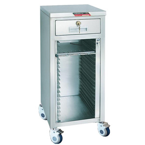 Myljeller MJ15-A 24 Compartment Emergency Storage Cart Stainless Steel Hospital Medical Trolley - Product Image 1