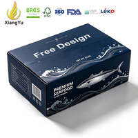 Boîte d'emballage pour poissons et fruits de mer congelés, personnalisée Xiangyu, 10 kg, aseptique, écologique, recyclable, imperméable, en carton ondulé imprimé