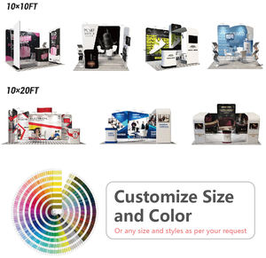 10x10便携式模块化流行展台展览广告促销张力织物，带发光二极管<span class=keywords><strong>Seg</strong></span>背光，用于贸易展览和展览 - Product Image 3