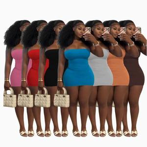 Y300968 Nuovo Abito Corto Estivo 2026 Pure Desire Hot Girl Senza Spalline Aderente Sexy Bodycon Mini Abito da Club per Feste - Product Image 2