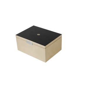DS Customized Handmade <b>Black</b> Gold Lacquer Rectangle MDF Perfume Cosmetics Wooden Gift <b>Box</b> DSD-1004 Accept Custom Orders - Product Image 3