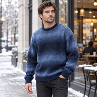 Pull-over en maille fine léger et doux 240 GSM, col rond, pour femmes et hommes, idéal pour un usage quotidien décontracté