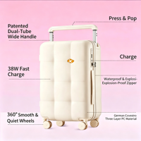 Valise MGB au design spécial en matériau PC avec grande capacité, serrure TSA, fermeture éclair YKK pour les voyages d'affaires, les sorties et les voyages