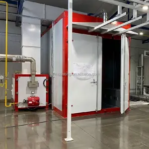 Diesel/GAS/LPG Fired Powder Coating Curing batch Oven With Riello Burner For Aluminium Coating