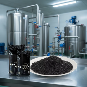 Charbon <span class=keywords><strong>noir</strong></span> de coque de noix de coco de haute qualité, valeur d'iode 1200, mailles 6-12, forte puissance d'adsorption, pureté 98% pour produits chimiques pour l'eau - Product Image 3