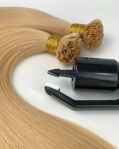 Extensiones de Cabello con Punta en V Ligeras y Cómodas, Extensiones de Cabello Humano Pre-Adheridas con Queratina para Uso Diario, Fiestas y Salones de Belleza - Product Image 2