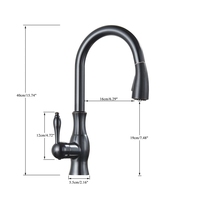 Robinet de cuisine CE Factory Rose Golden, mitigeur d'évier extractible, robinet mélangeur chaud/froid pour salle de bain, rotation à 360°