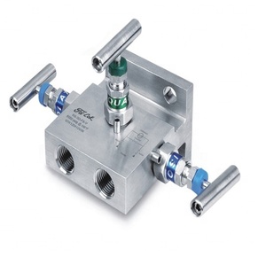 FD-LOK Stainless Steel Type 3 <strong>Needle</strong> Valve Manifolds Model 3D Manual 2-Way High Temperature 6000psi 1/4"-1/2" Port - Product Image 3