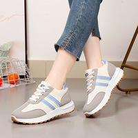 Chaussures de sport décontractées pour femmes, baskets de mode pour la marche et la gym avec semelle intérieure en PVC pour toutes les saisons - printemps, été, automne, hiver