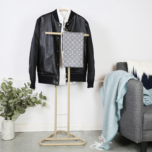 Multifunction Iron Floor <b>Standing</b> <b>Coat</b> <b>Rack</b> With Hat <b>Rack</b> For Living Room Home Clothes Organizer Rectangle Shape Black And - Product Image 4