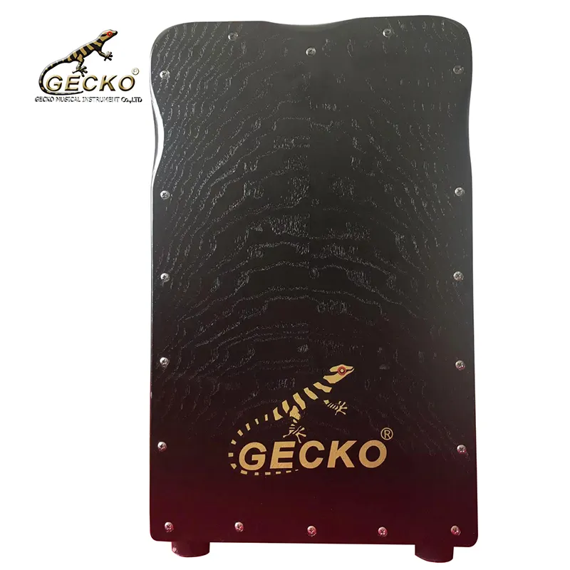 Gecko CL99 Cajon hộp trống bán Hot kích thước đầy đủ 2 khai thác bên Cajon hộp trống với dây thép và có thể điều chỉnh Snare chuỗi