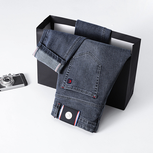 Jeans haut <span class=keywords><strong>de</strong></span> gamme pour hommes, coupe droite, pour le printemps et l'automne, nouvelle collection 2026, élastiques, décontractés, longs, production d'usine - Product Image 5