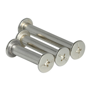 Tornillos roscados de 4 mm de diámetro exterior y 5 mm de diámetro interior, abrazadera de sujeción para álbumes de fotos, accesorios de columna con tornillo macho y tuerca hembra - Product Image 3