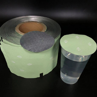 Usine directe PP tasse Film d'étanchéité scellant Film thé à bulles pour Boba thé jus tasse en plastique prêt à expédier Spot Film rouleau personnalisé