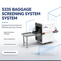 Scanner de bagages Hawkeyes Compact 5030, petit tunnel de radiographie pour l'inspection des bagages, résolution spatiale de 1,0 mm, mini détecteur de sécurité