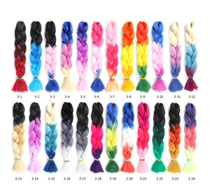 ผมเปียเส้นใยอุณหภูมิสูงสำหรับผมถักเปียหนา32นิ้ว - Product Image 1