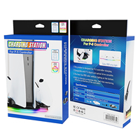 Station de charge double et support pour contrôleur P5 avec affichage RVB et support de console P5