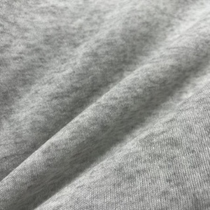 Fabricant de vêtements Soft Melange Gray 100% Polyester French Terry Fleece Knit Fabric Roll pour Hoodie et Sweater - Product Image 2