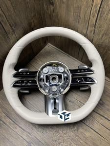 Volant en fibre de carbone LED pour <span class=keywords><strong>Mercedes</strong></span> Benz <span class=keywords><strong>AMG</strong></span> Classe C W204 C63 W212 W218 W207 W172 W117 SLK CLK A35 A45 S63 C43 <span class=keywords><strong>E53</strong></span> E63 - Product Image 2