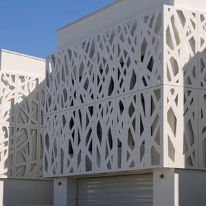 Nhôm mặt tiền Tấm ốp tường bên ngoài kiến trúc kim loại đục lỗ tùy chỉnh thép vườn hàng rào nhúng nóng mạ kẽm - Product Image 2