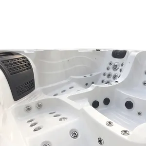 Guangzhou üretimi 5-Person sıcak küvet Spa Mercury Premium Jaccuzzzzzi Whirlpool küvet otel lüks yüzme yüzmek Spa bahçe Villa