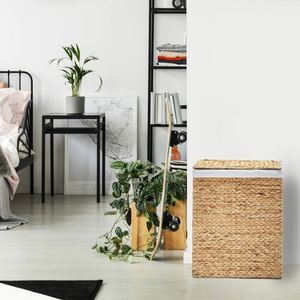 Cesto Portabiancheria in <span class=keywords><strong>Vimini</strong></span> a Forma di Mucca, <span class=keywords><strong>Piccolo</strong></span> Cesto con Coperchio in Corda Bianca e Nera per Souvenir, Moda per Bambini - Product Image 4