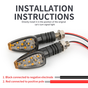 2 cái/bộ Chất Lượng Cao Xe Máy Sửa Đổi Xe Tay Ga Xe Đạp Điện LED Chỉ Số 12V Lần Lượt Tín Hiệu Ánh Sáng - Product Image 6