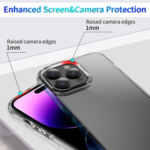 Funda Protectora para Teléfono, Híbrida de PC y TPU, Transparente, Resistente a Impactos, Diseño Simple y Clásico, para <span class=keywords><strong>iPhone</strong></span> 17 <span class=keywords><strong>Pro</strong></span> Max/17 <span class=keywords><strong>Pro</strong></span>/Air/17 16 15 14 <span class=keywords><strong>13</strong></span> 12 - Product Image 5