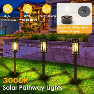 Lampe solaire à filament de tungstène pour pelouse, éclairage extérieur pour allée de jardin, lumière décorative de paysage, 2W, indice de protection IP - Product Image 2